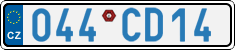 License plate of the Czech Republic, Diplomatic