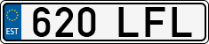 License plate of Estonia, Regular car plates