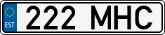 License plate of Estonia, Regular car plates