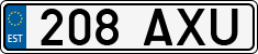 License plate of Estonia, Regular car plates