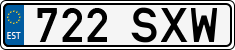 License plate of Estonia, Regular car plates