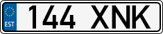 License plate of Estonia, Regular car plates