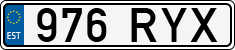 License plate of Estonia, Regular car plates