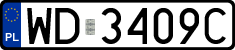 License plates of Poland, Regular car plates