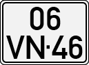 License plate of Portugal, Regular plates