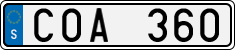 License plate of Sweden, Regular plates