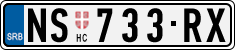 License plate of Serbia, Cars