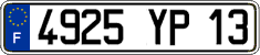 French license plate, FNI