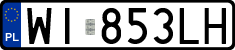 License plates of Poland, Regular car plates