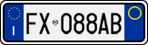 License plate of Italy, Cars (1994 year series)