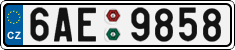 License plate of the Czech Republic, Cars (2001)