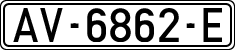 License plates of Spain, 1971 year series