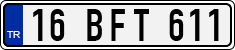 License plate of Turkey, Regular plates