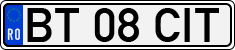License plate of Romania, Regular plates