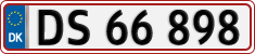 License plate of Denmark, Regular plates