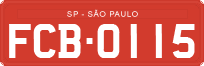 License plate of Brazil, Commercial vehicles (1990)