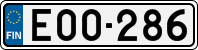 License plate of Finland, Cars
