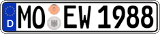 German license plate, Regular plates