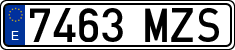 License plates of Spain, Ordinary (2000)
