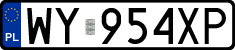License plates of Poland, Regular car plates