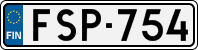 License plate of Finland, Cars