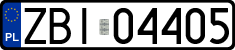 License plates of Poland, Regular car plates