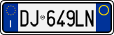 License plate of Italy, Cars (1994 year series)