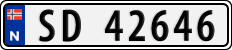 License plate of Norway, Cars