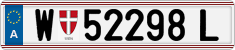License plate of Austria, Regular plates