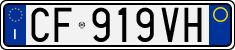 License plate of Italy, Cars (1994 year series)