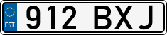 License plate of Estonia, Regular car plates