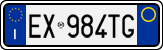 License plate of Italy, Cars (1994 year series)