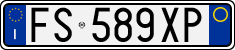 License plate of Italy, Cars (1994 year series)