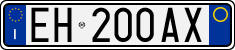 License plate of Italy, Cars (1994 year series)