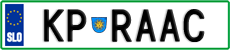 License plate of Slovenia, Vanity Plates