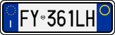 License plate of Italy, Cars (1994 year series)