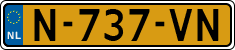 License plate of the Netherlands, Cars