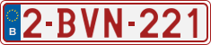 License plate of Belgium, Regular plates (2010)