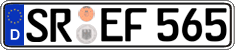 German license plate, Regular plates