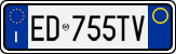 License plate of Italy, Cars (1994 year series)