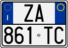 License plate of Italy, Cars (1994 year series)