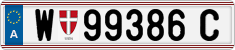 License plate of Austria, Regular plates
