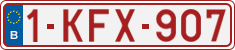 License plate of Belgium, Regular plates (2010)