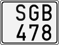 License plate of Sweden, Regular plates