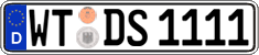German license plate, Regular plates