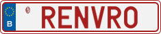 License plate of Belgium, Vanity Plates (2014)