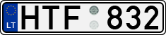 License plate of Lithuania, Cars