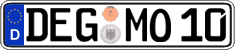 German license plate, Regular plates