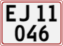 License plate of Denmark, Regular plates