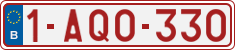 License plate of Belgium, Regular plates (2010)